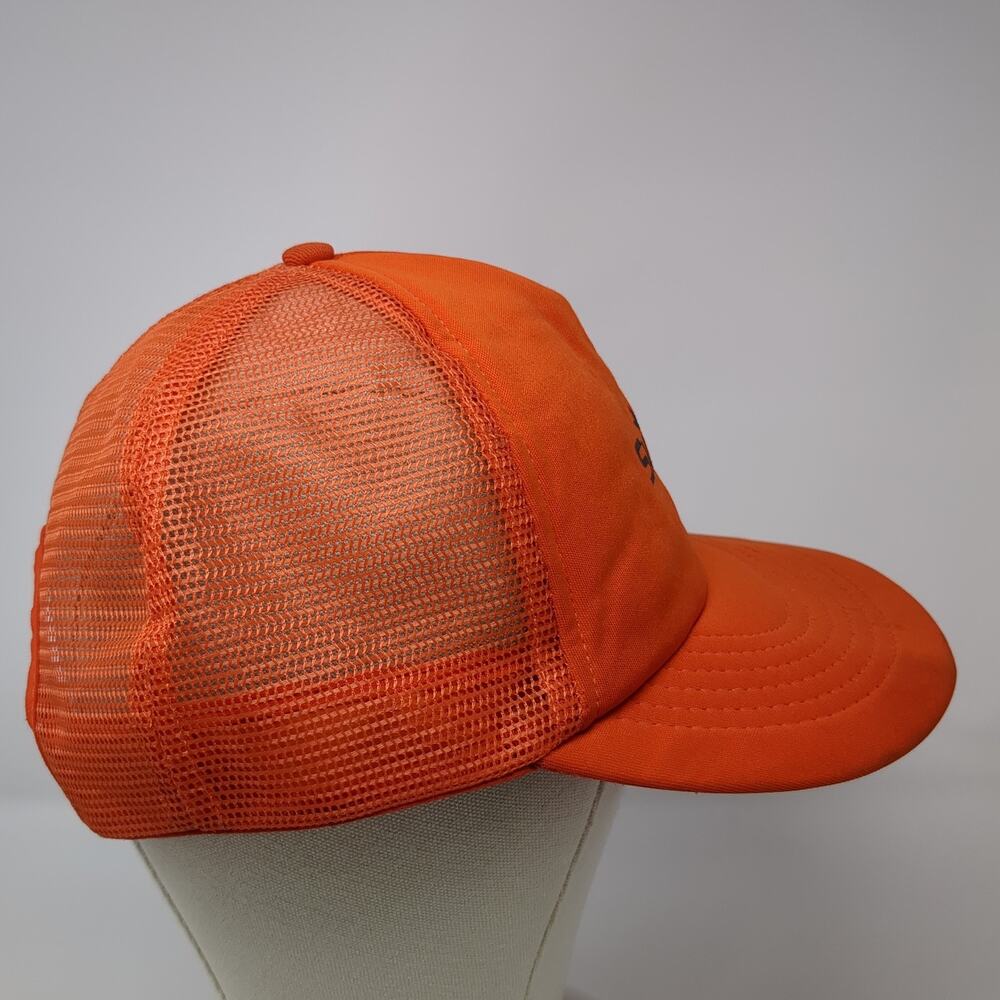 Simplot Snapback Mesh Back Trucker Hat Orange One… - image 5